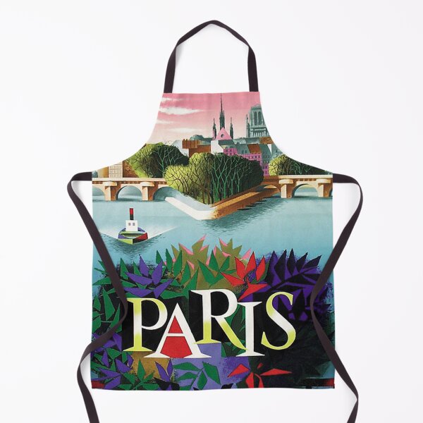 Item preview, Paris France Vintage Travel Poster designed and sold by vintagevivian.