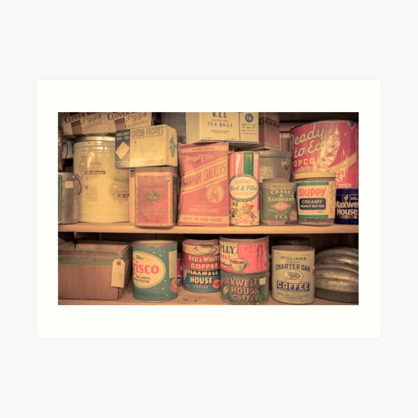 Vintage Food Pantry Art Print