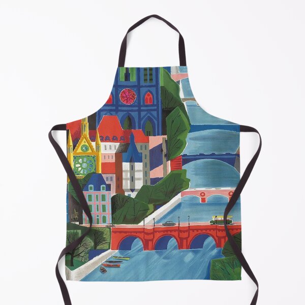Item preview, Paris France Vintage Travel Poster designed and sold by vintagevivian.