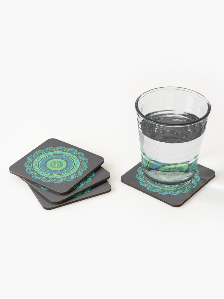 Alternate view of Energy Core Mandala Coasters (Set of 4)