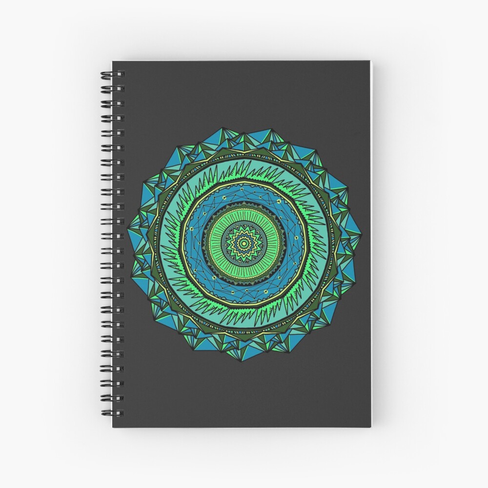 Energy Core Mandala Spiral Notebook