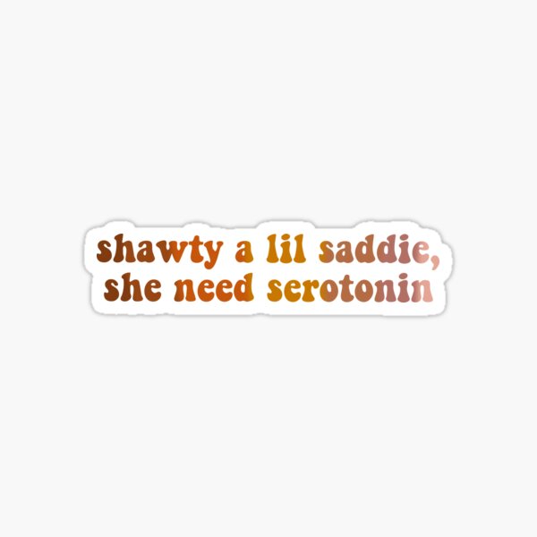 shawty a lil baddie  Sticker for Sale by cbeaaa