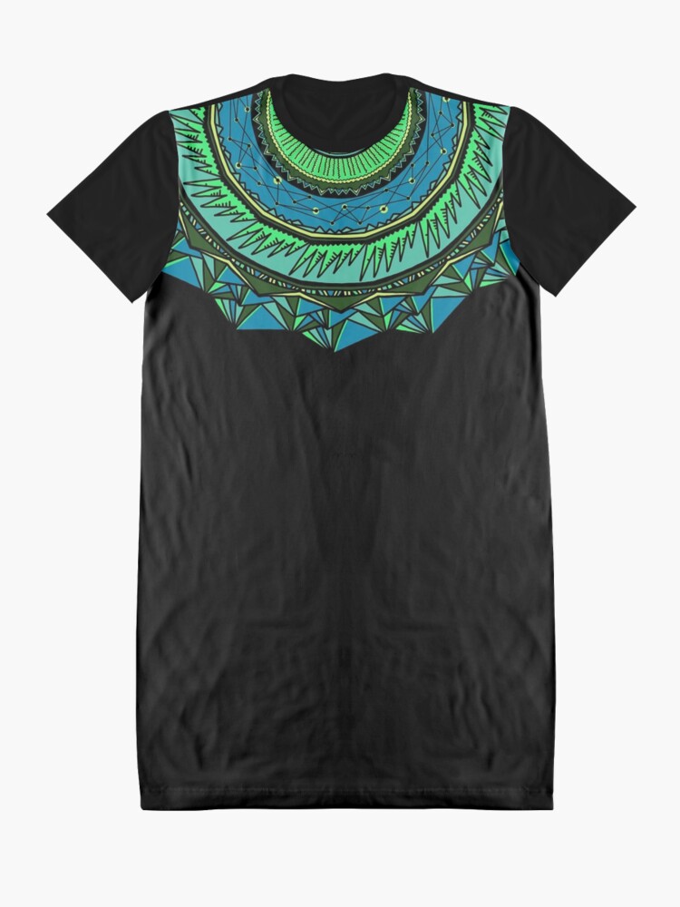 Alternate view of Energy Core Mandala Graphic T-Shirt Dress