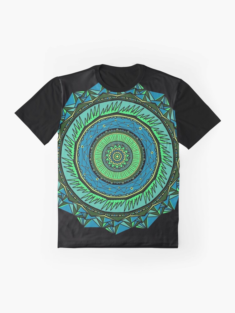 Alternate view of Energy Core Mandala Graphic T-Shirt