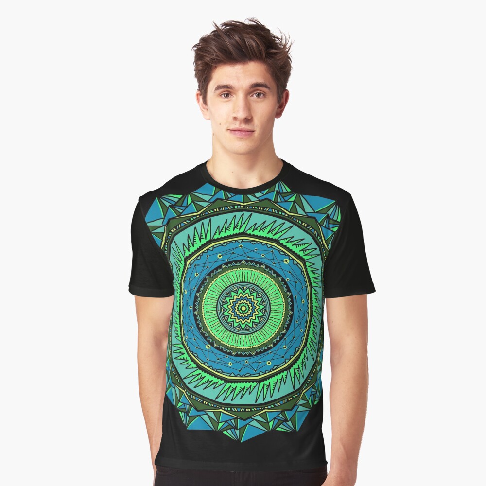 Energy Core Mandala Graphic T-Shirt