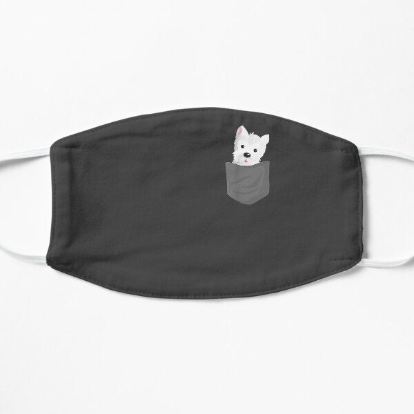 Dog In A Pocket Cute Westie Terrier Lover Puppy Mask