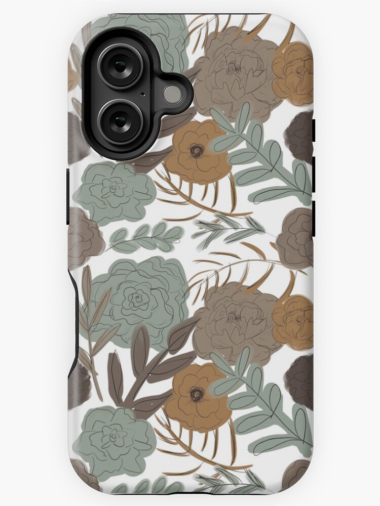 Thumbnail 1 of 4, iPhone Case, Neutral Florals designed and sold by vmhmade.