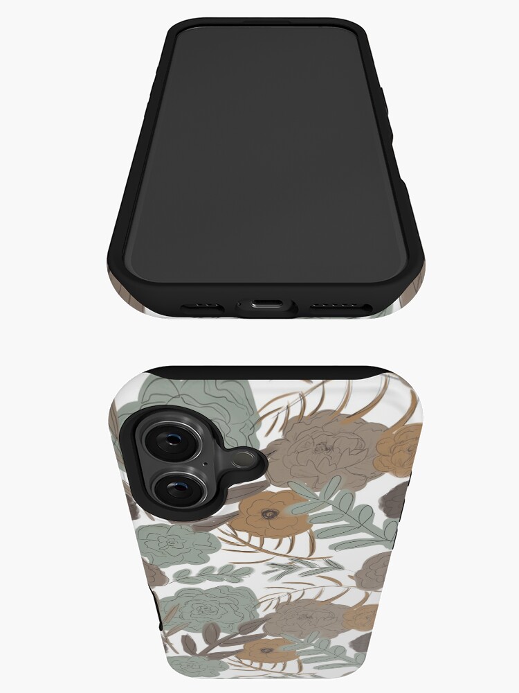 Thumbnail 3 of 4, iPhone Case, Neutral Florals designed and sold by vmhmade.