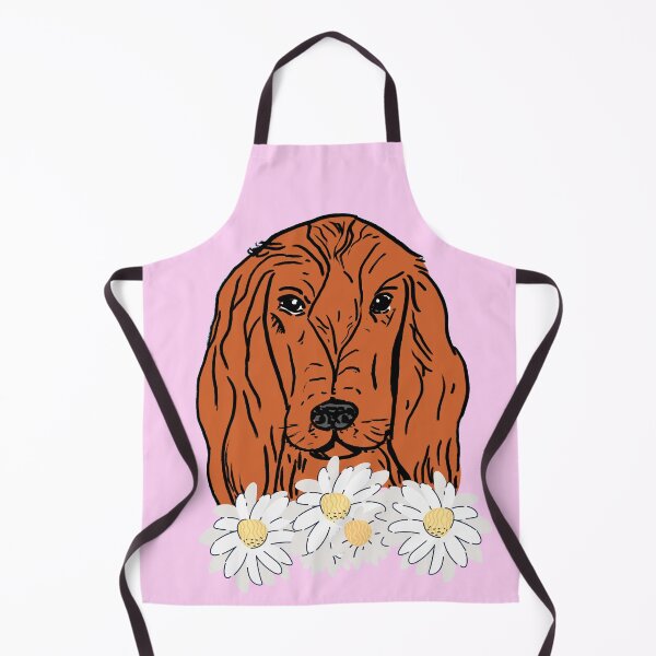 Item preview, Irish setter with flowers designed and sold by NinaBetterNot.