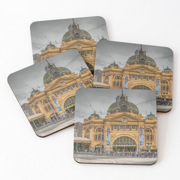 Item preview, Flinders st Station in winter designed and sold by Vicki Moritz.