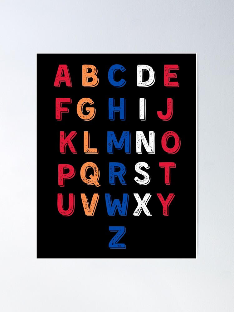 Abcdefg Posters for Sale