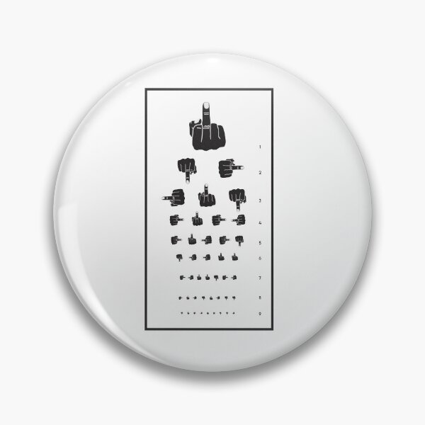 Item preview, MIDDLE FINGER VISION TEST designed and sold by whatalifestudio.