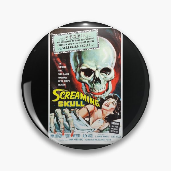 Item preview, Screaming Skull B-Movie designed and sold by WolfandWillow.