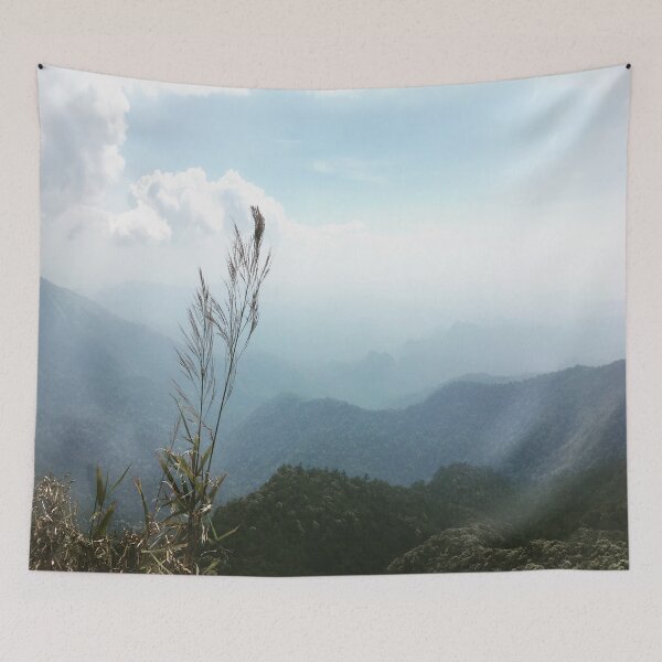 Item preview, Blue Morning Foggy Mountain View designed and sold by kosethk.