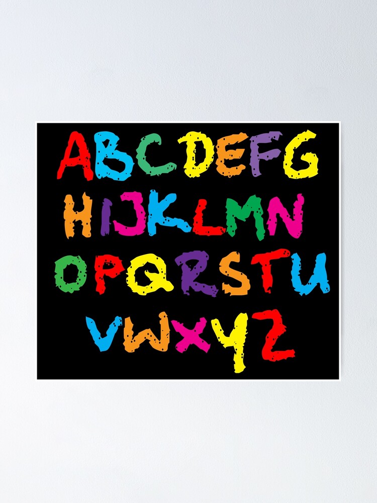 Colorful Alphabet Poster