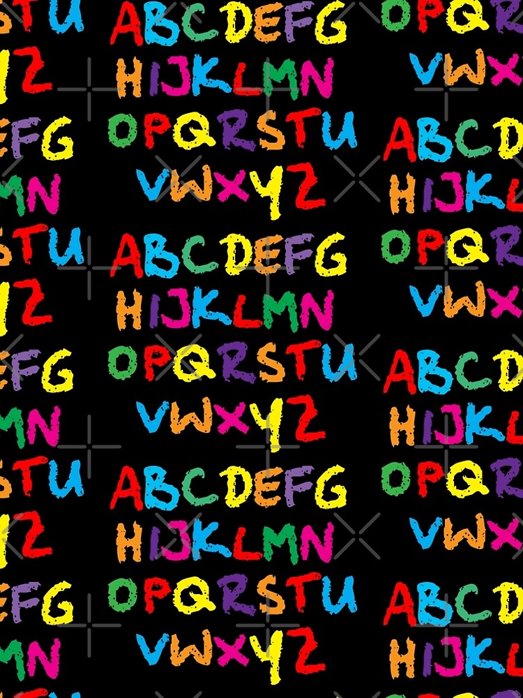 The Colorful Alphabet in Chalk by idovedesign
