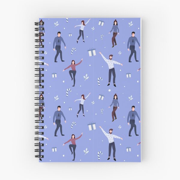 Item preview, Christmas pattern with people dancing designed and sold by Lozovytska.
