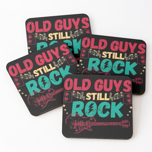 Item preview, Electric Guitar Themed design | Old Guys Still Rock print designed and sold by Lisbob.