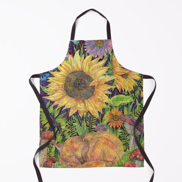 Item preview, Little fox and flowers designed and sold by Yovin11.