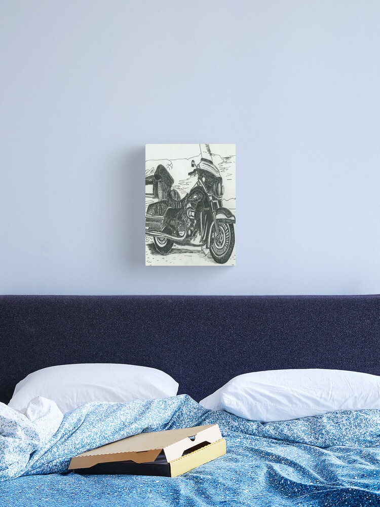 Thumbnail 2 of 3, Canvas Print, Motorcycle designed and sold by TrickyBeamy28.