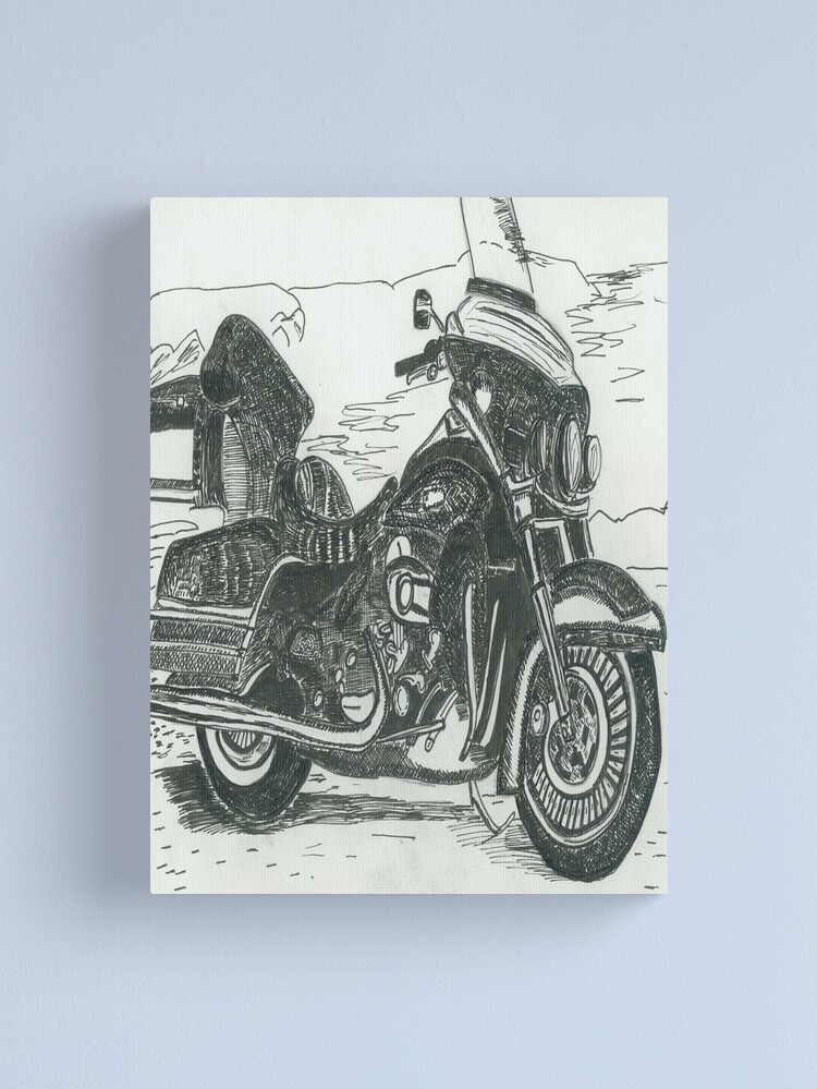 Thumbnail 1 of 3, Canvas Print, Motorcycle designed and sold by TrickyBeamy28.