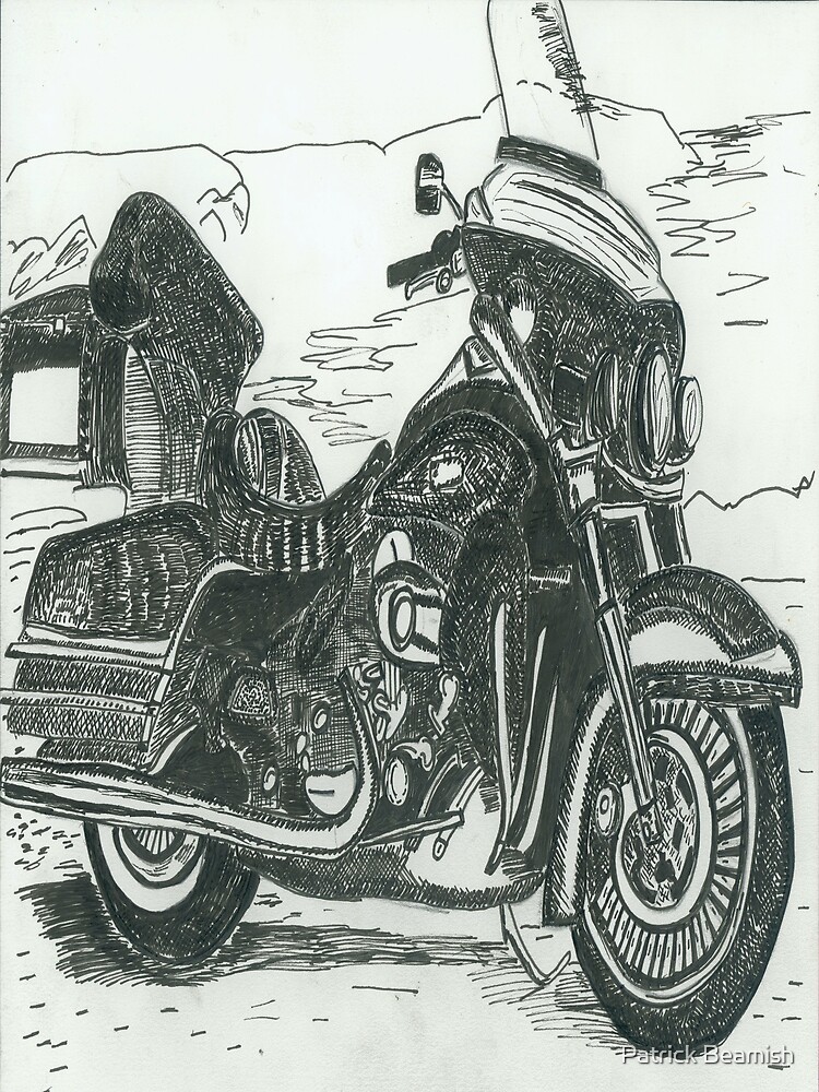 Thumbnail 3 of 3, Art Print, Motorcycle designed and sold by TrickyBeamy28.