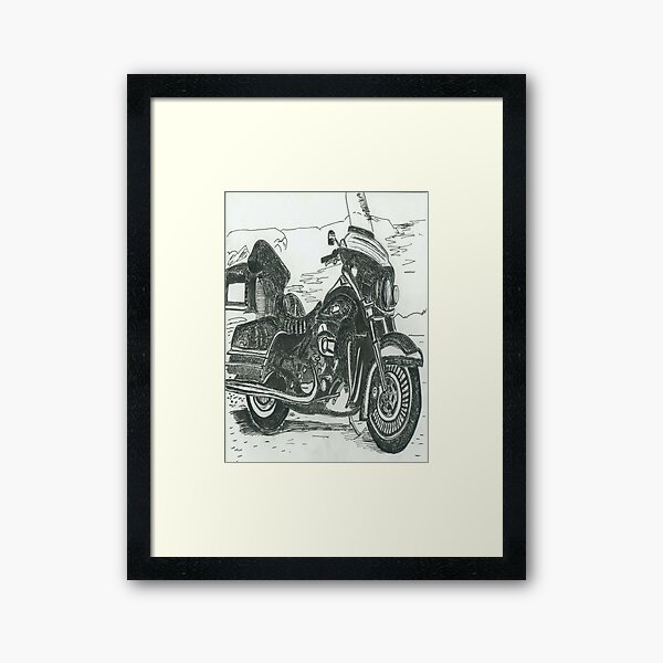 Motorcycle Framed Art Print