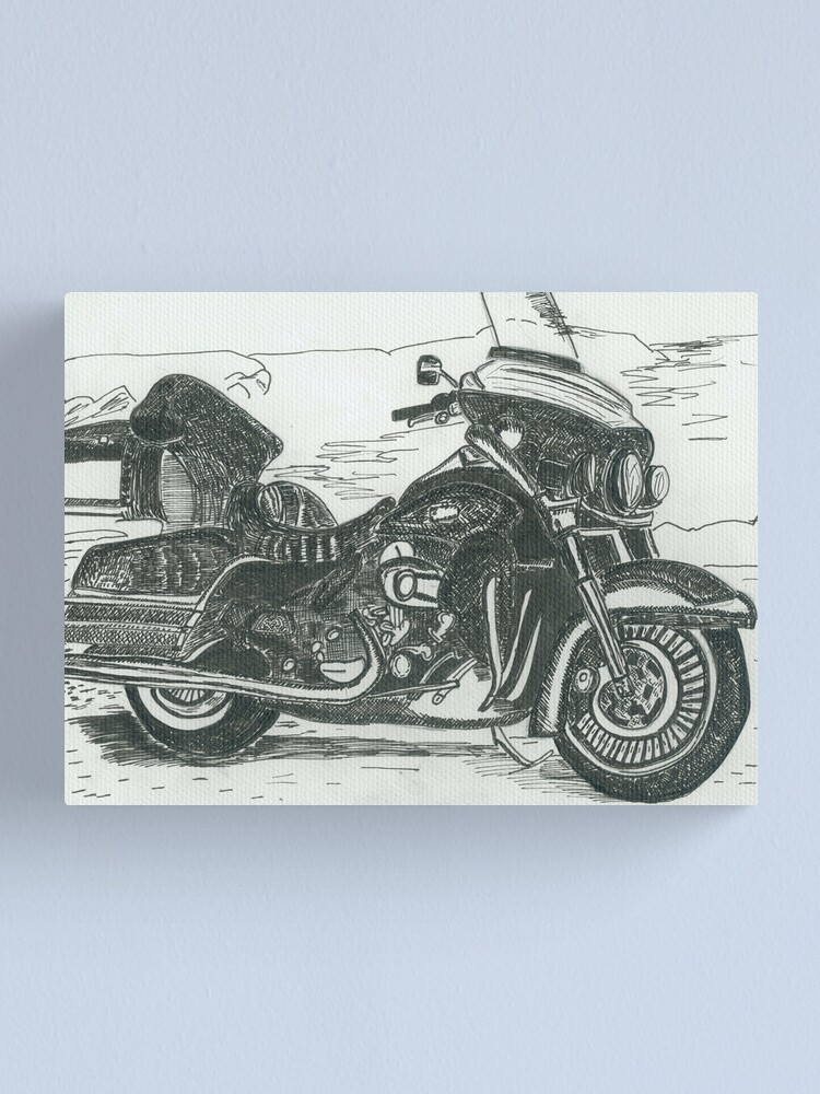 Thumbnail 1 of 3, Canvas Print, Motorcycle designed and sold by TrickyBeamy28.
