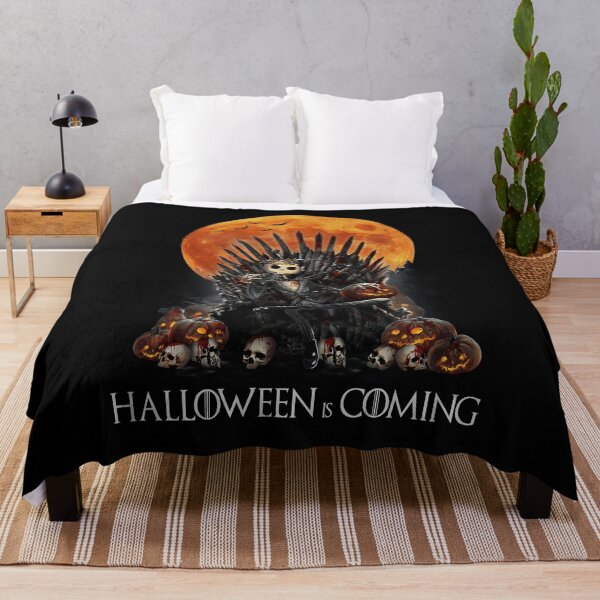 Item preview, Halloween is coming - Jack skellington sits on Throne designed and sold by EstherDuncan.