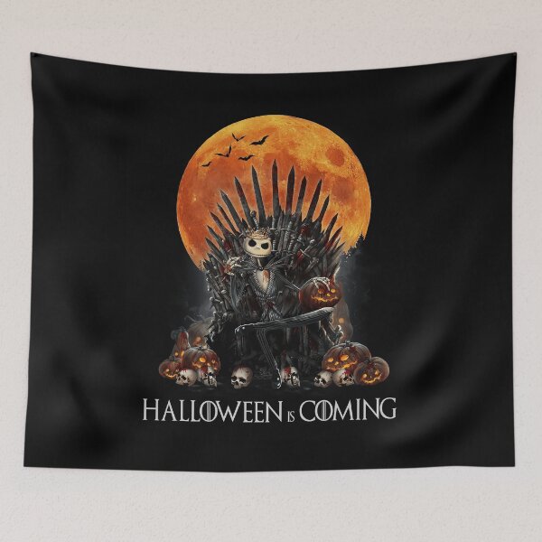 Item preview, Halloween is coming - Jack skellington sits on Throne designed and sold by EstherDuncan.