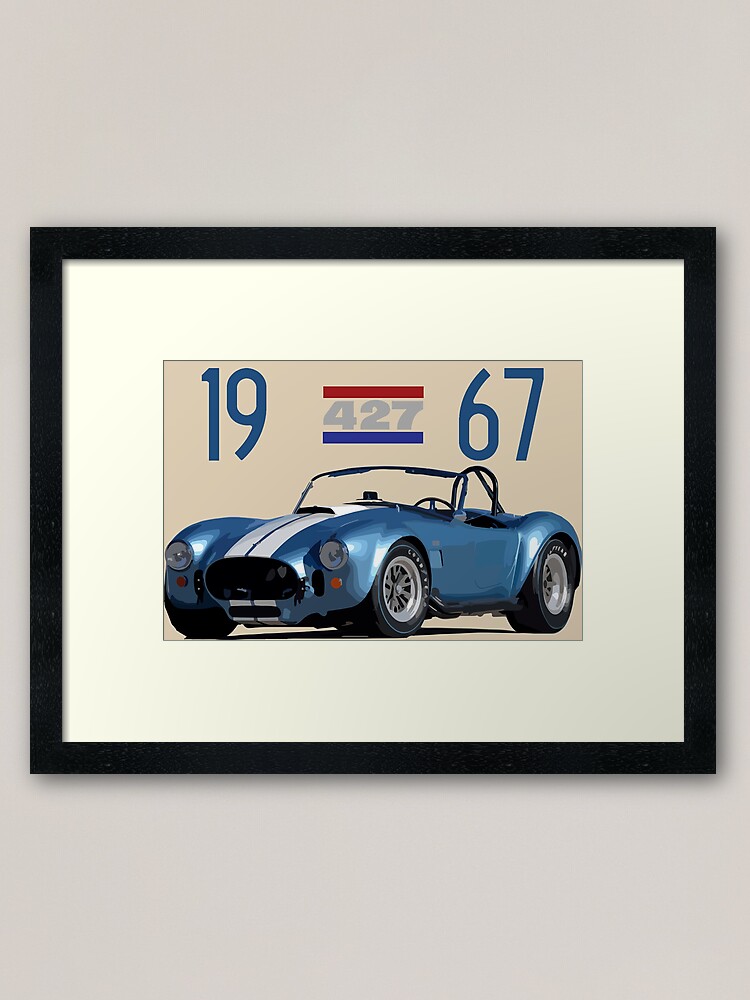 AC Shelby Cobra 427 Classic Car Canvas Picture Multiple Sizes 30mm Deep Frame 