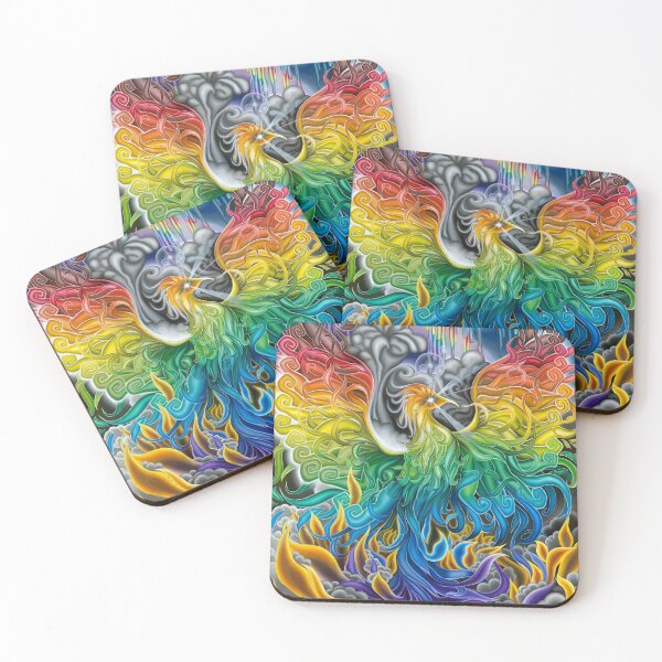 Item preview, Rainbow Phoenix Rising designed and sold by thaddeus-art.