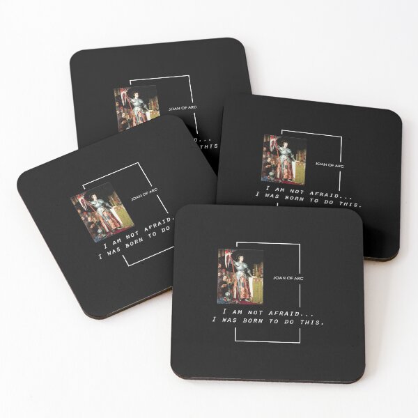 Item preview, Joan of Arc quote simple black BG designed and sold by maya-studio.
