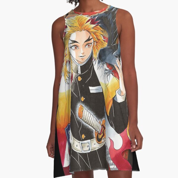 Demon Slayer - Kyojuro Rengoku Shonen Panel A-Line Dress