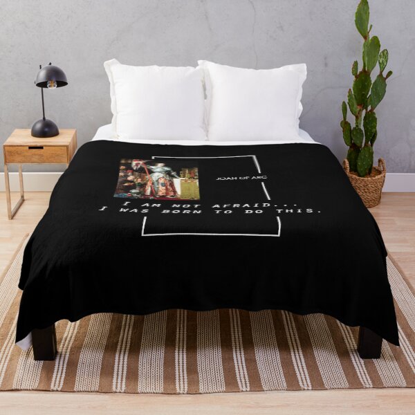 Item preview, Joan of Arc quote simple black BG designed and sold by maya-studio.