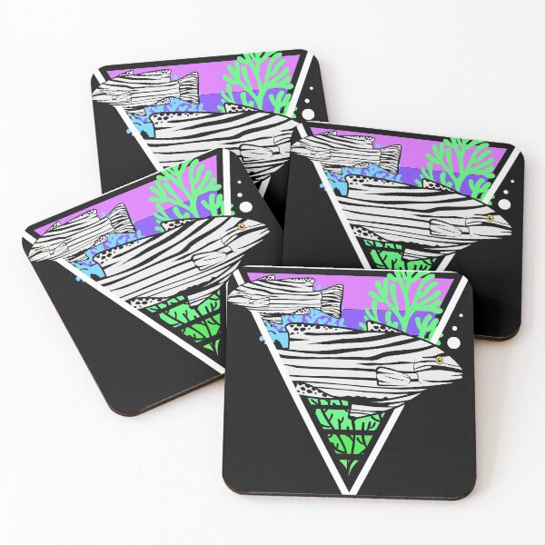 Item preview, Cool Retro Zebra Fish Silhouette Gift Design Idea design print designed and sold by Lisbob.