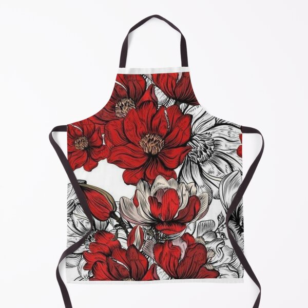 Item preview, Floral Red and white flowers designed and sold by sanchiaproducts.