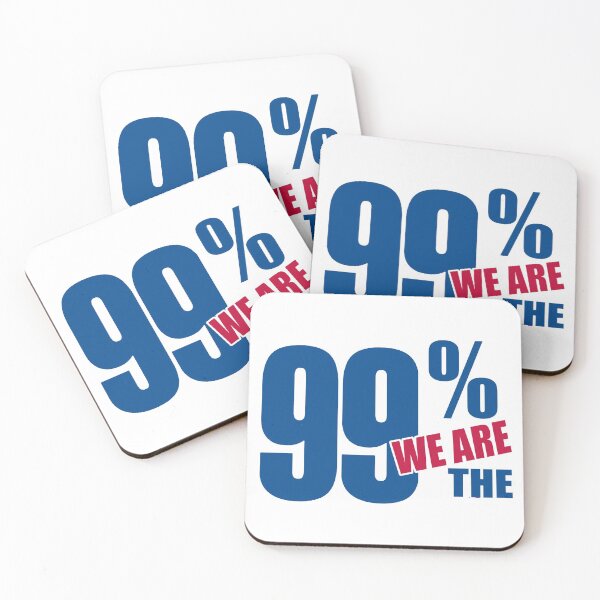 Item preview, We are the 99 percent; USA; designed and sold by StickerApe.