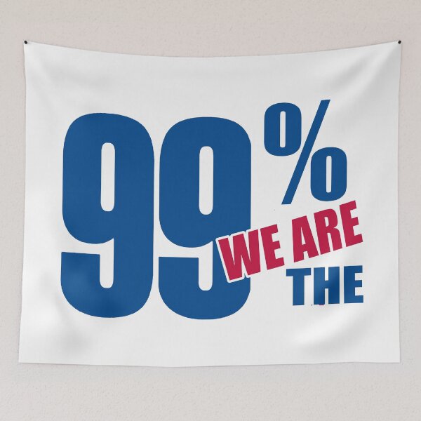 Item preview, We are the 99 percent; USA; designed and sold by StickerApe.