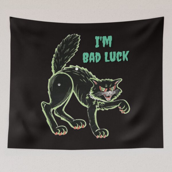 Item preview, I'm Bad Luck. Halloween Black Cat  designed and sold by Aronrocker.