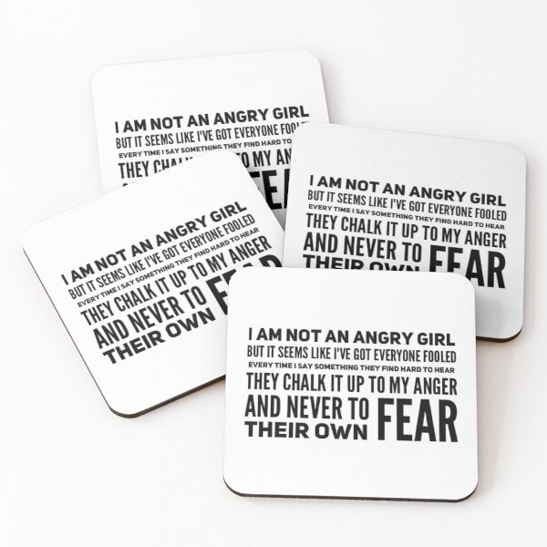 Item preview, Not an Angry Girl designed and sold by UnicornPeeps.