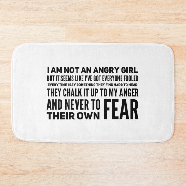 Item preview, Not an Angry Girl designed and sold by UnicornPeeps.