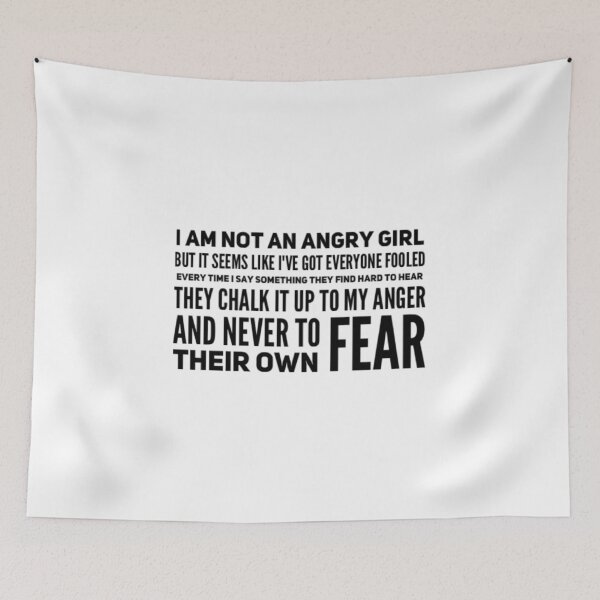 Item preview, Not an Angry Girl designed and sold by UnicornPeeps.