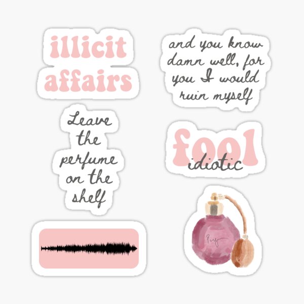 Taylor Swift folklore sticker pack