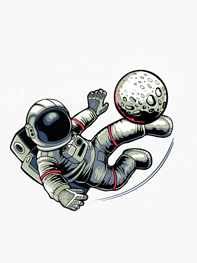 Sci-Fi Space Man Astronaut Space Walk Vinyl Sticker