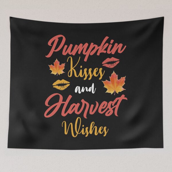Item preview, Pumpkin Kisses and Harvest Wishes designed and sold by printondemand13.