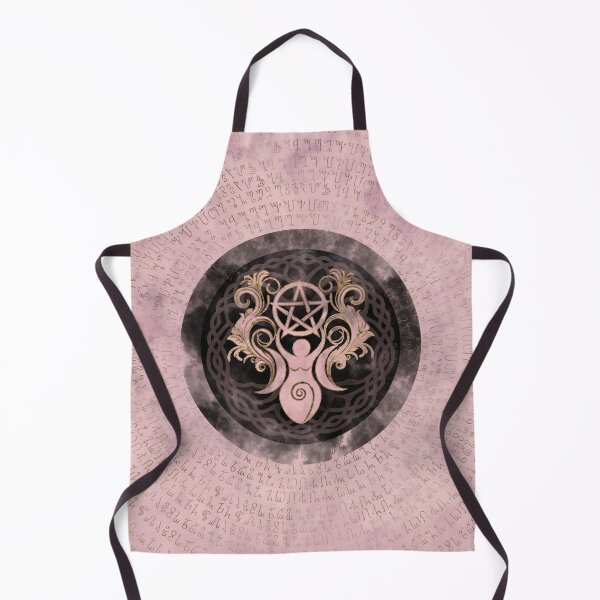 Item preview, Triple Goddess with pentagram - gentle pastels designed and sold by k9printart.