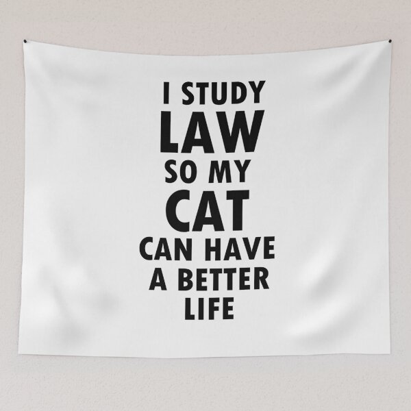 Item preview, Funny law saying cat student lawyer gift designed and sold by LeMuesch.