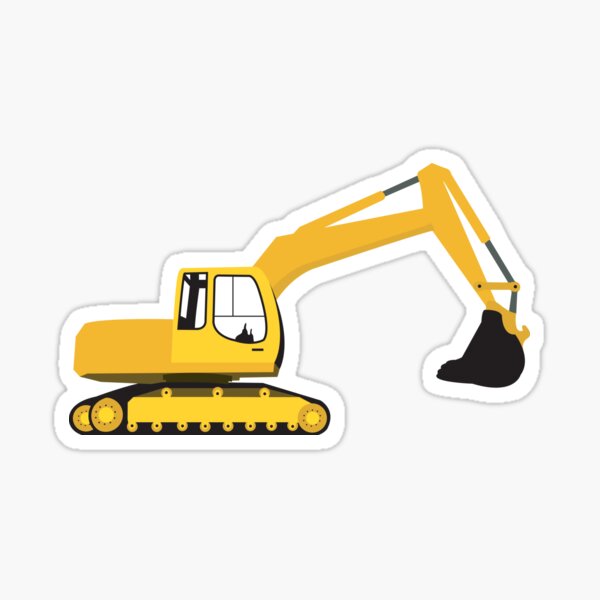 Excavator Construction Truck Sticker