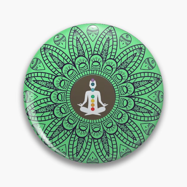 Item preview, Mandala Art with Aligned Chakras and Yogi designed and sold by PacificStreams.